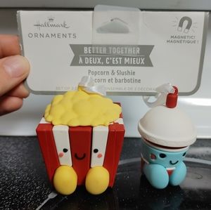 New Hallmark Better Together Ornament Popcorn + Slushie Love Magnetic